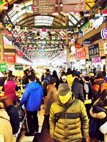 韓国ソウル・広蔵市場に行ってみた。～売り場つくりを見てみよう～