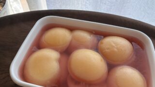 福岡は今が桃のおいしい季節。桃のコンポートを作りましょ